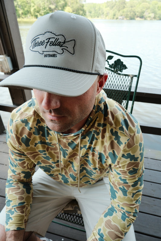 Contour Fish Hat- Silver