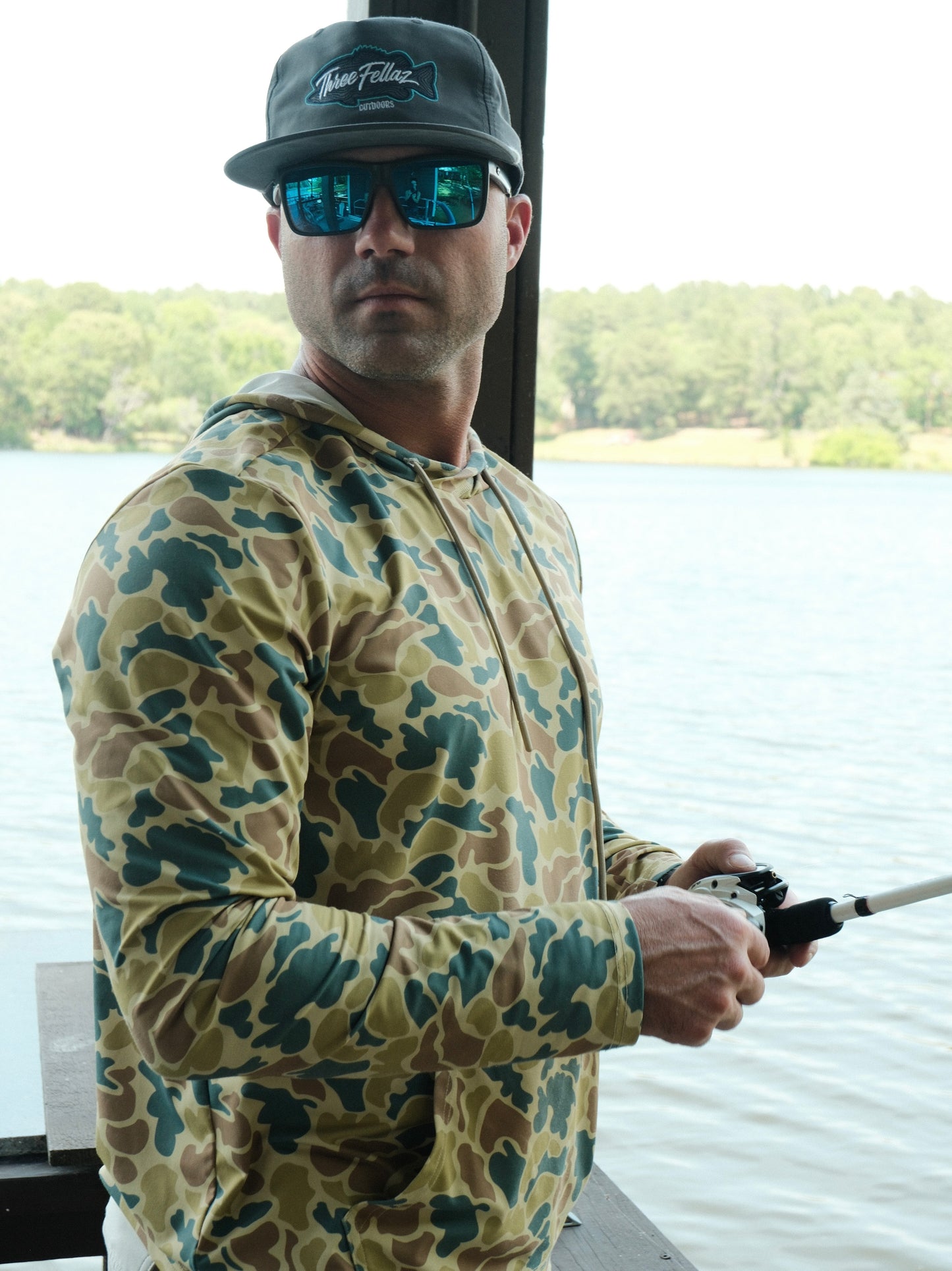 Lightweight Hoodie - Summer Camo
