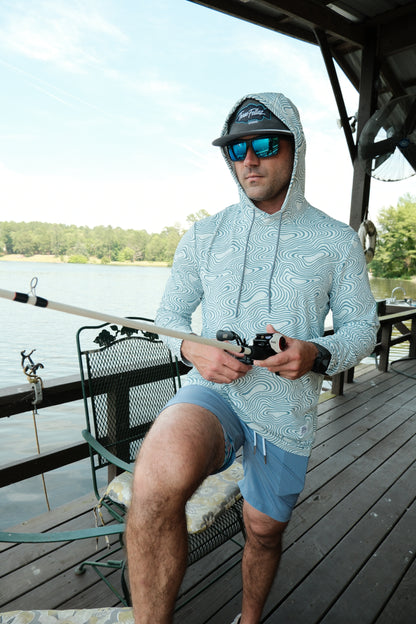 Lightweight Hoodie - Blue Elevation