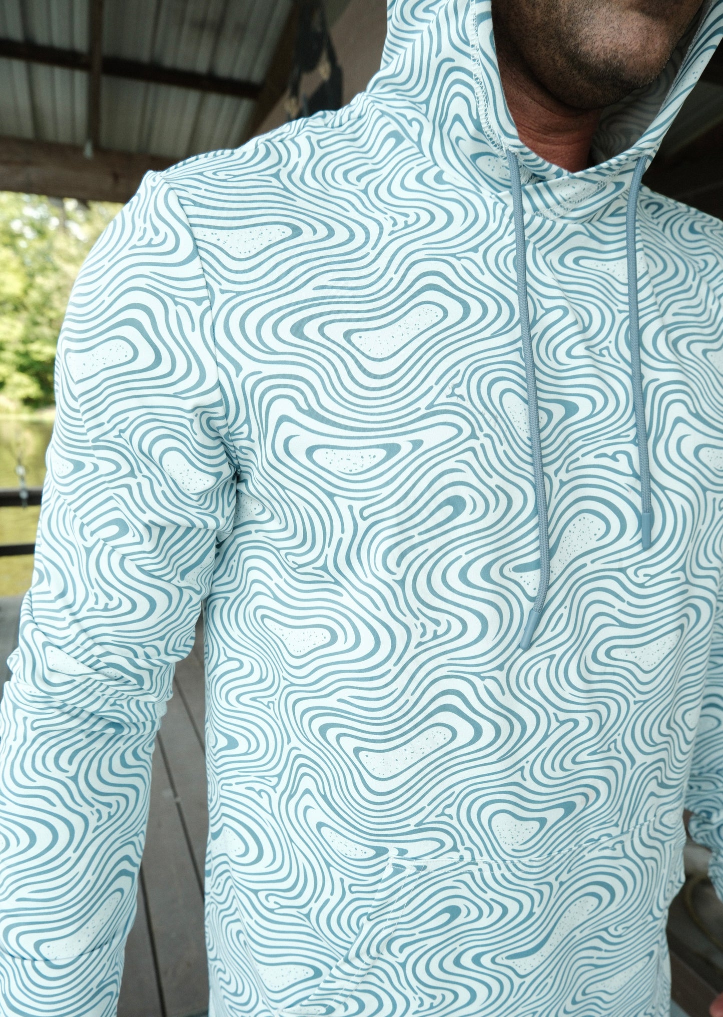 Lightweight Hoodie - Blue Elevation