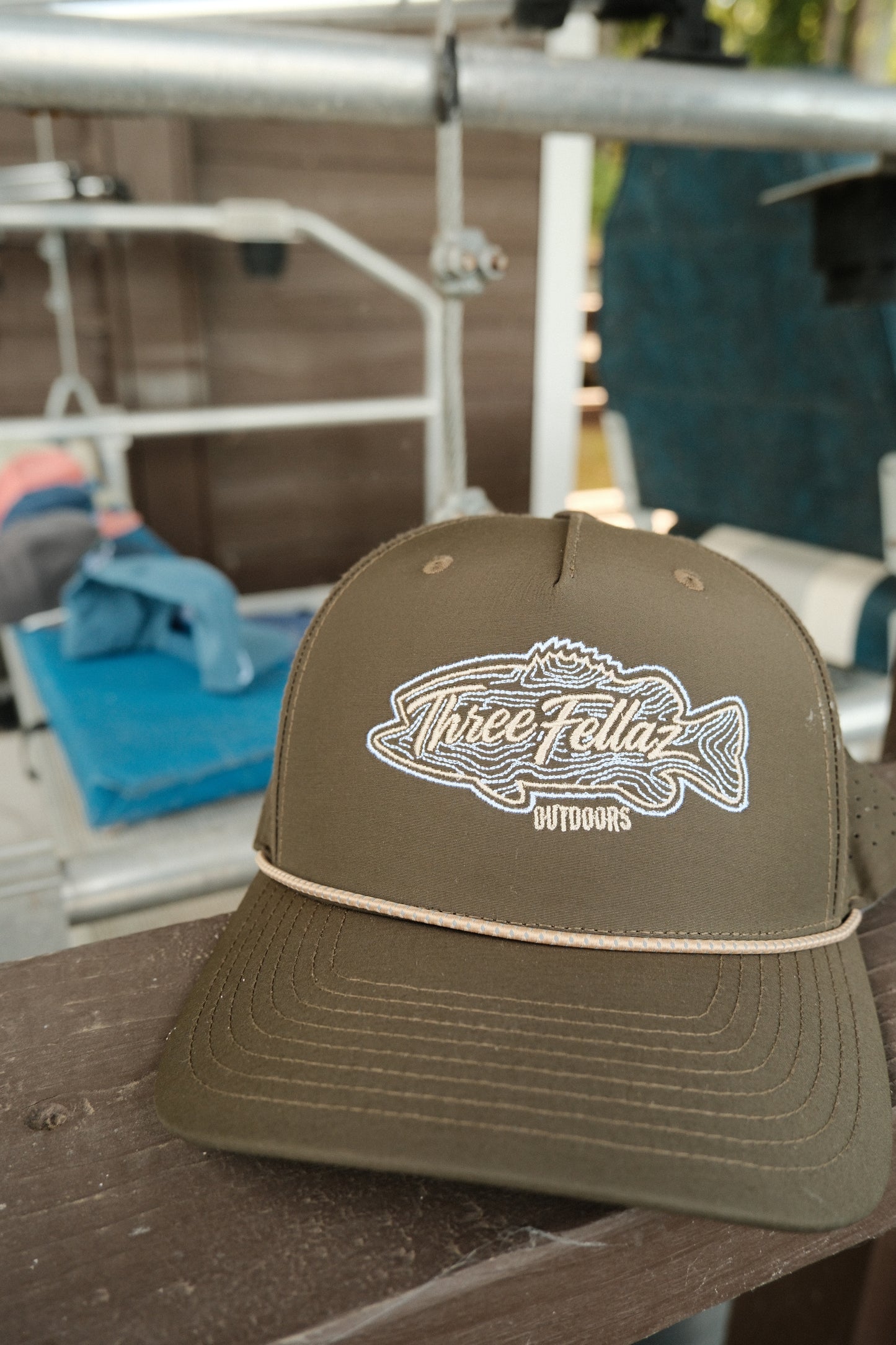 Contour Fish  Hat- Dark Tan