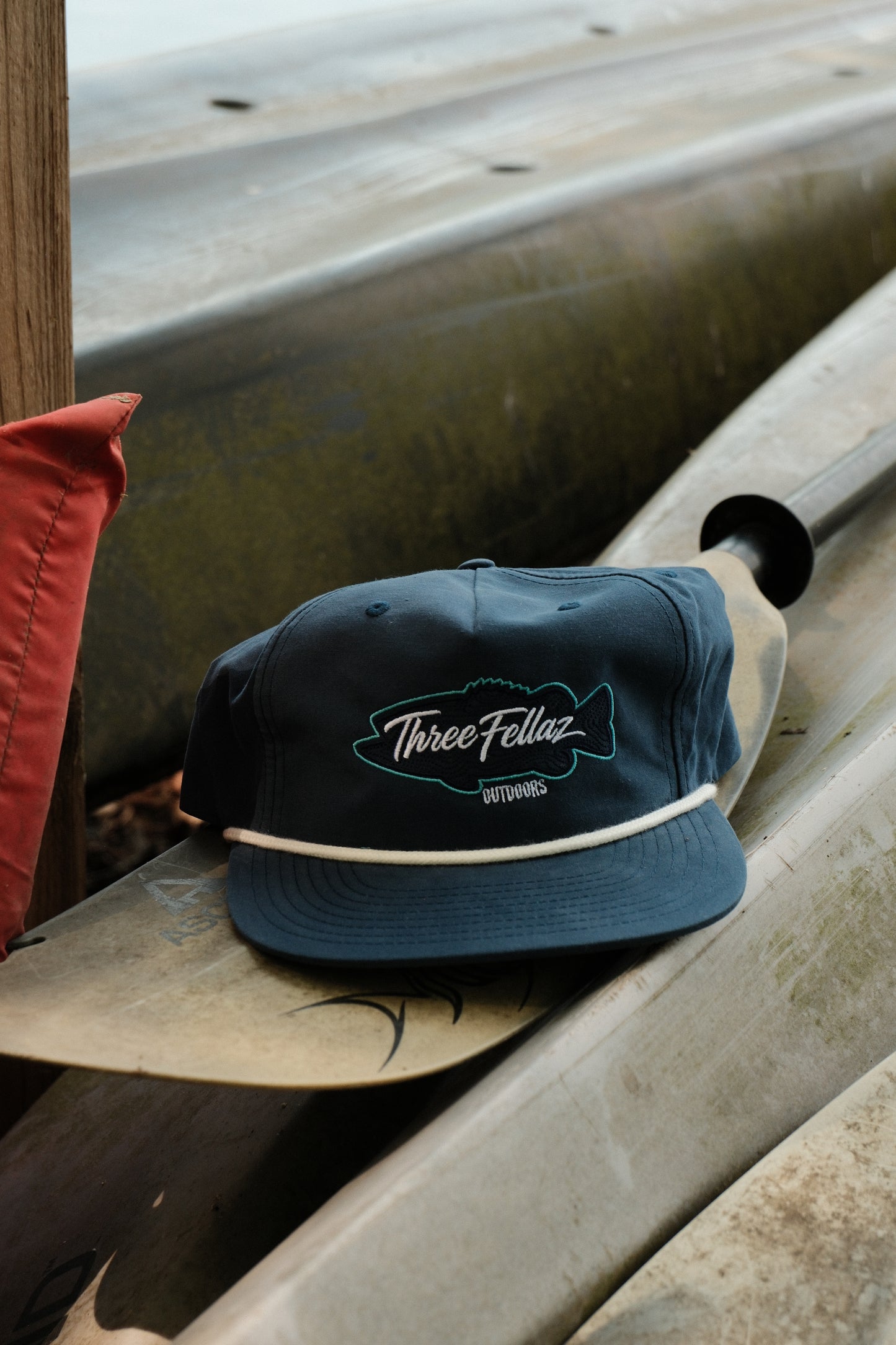 Contour Fish Hat - Blue