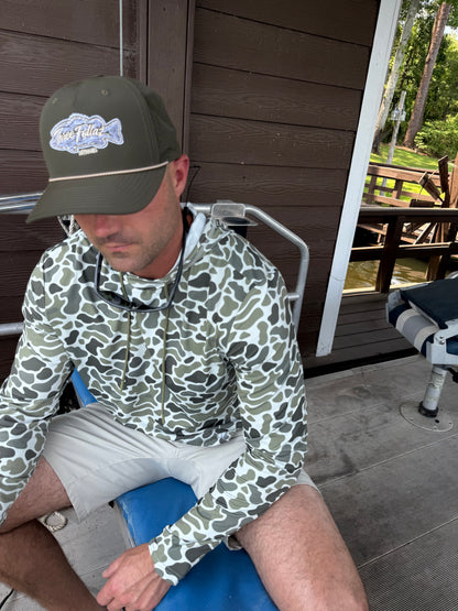 Contour Fish  Hat- Dark Tan