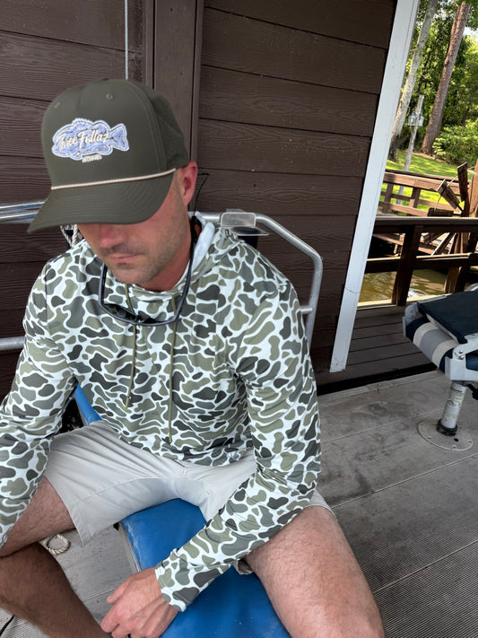 Contour Fish  Hat- Dark Tan